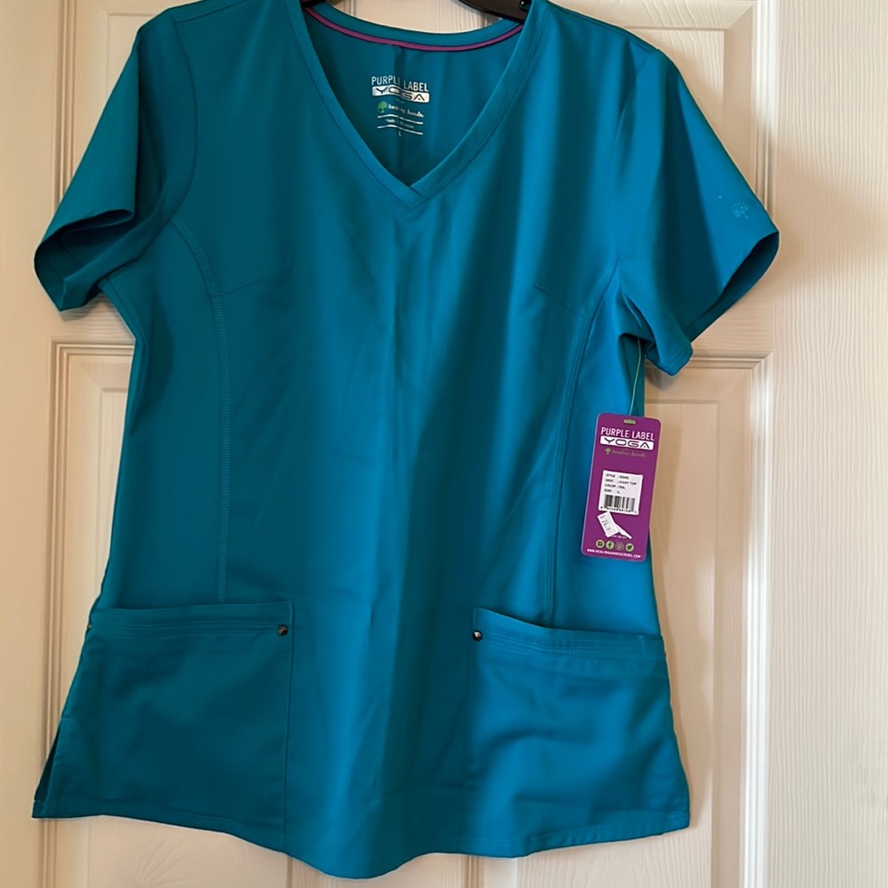 Teal uniform top